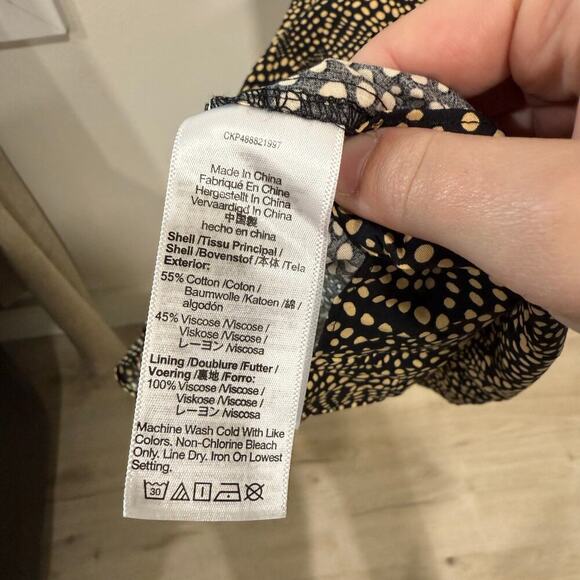 Madewell Black and Cream Maxi Dress - Picture 9 of 10